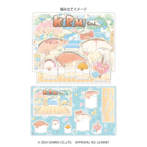 『KIRIMIちゃん.』プレミアム アクリルジオラマプレート01/集合デザイン(グラフアートイラスト)